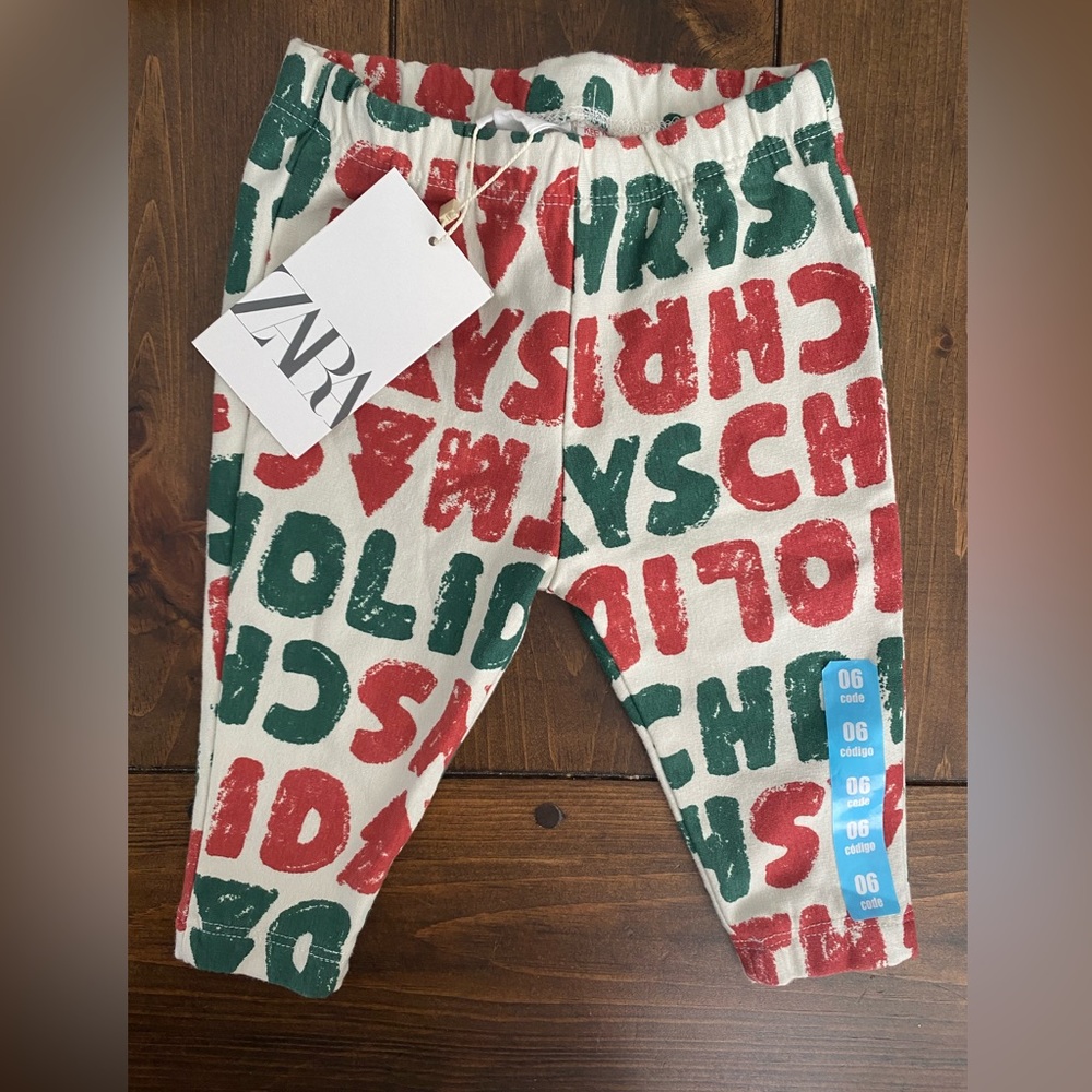 Zara 3/6 Christmas leggings